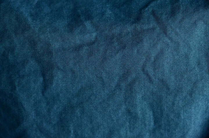 Blue cotton fabric texture